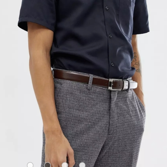 Ted Baker Men’s Black Leather Belt 46" - Picture 5 of 7